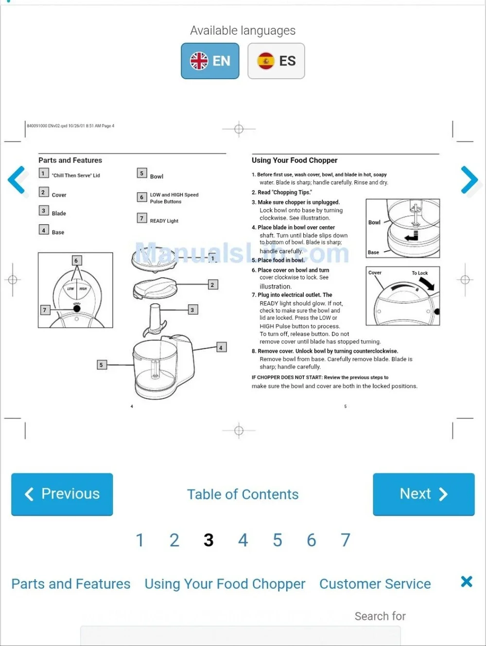 GE Deluxe Chopper 106848R